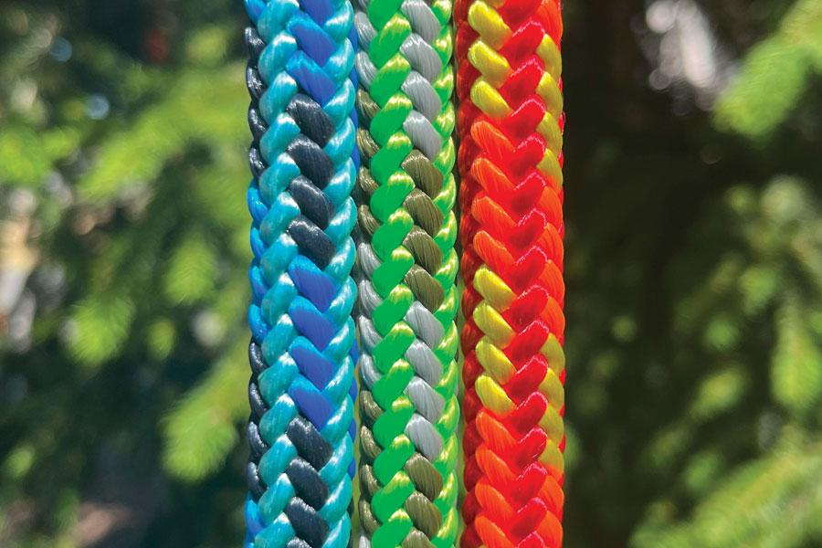 photograph of Arborfreak 16-strand climbing rope