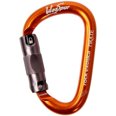 A double-locking carabiner