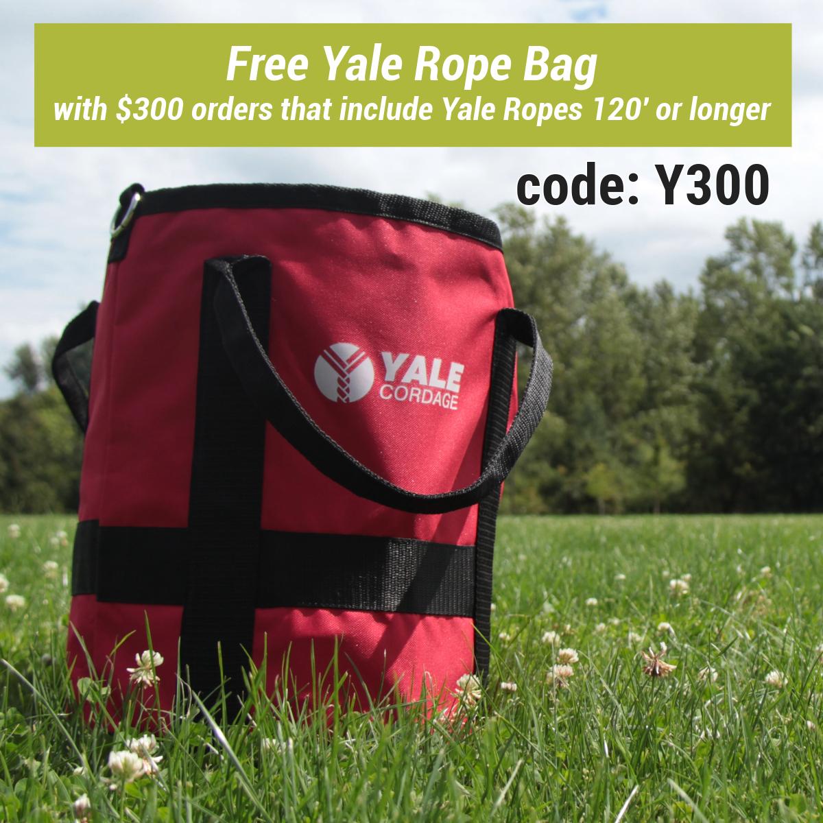 Free Yale + WesSpur logo Rope bag in qualify orders