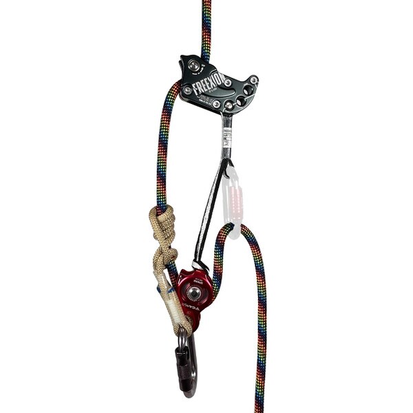 a carabiner can be used with freexion for extra friction