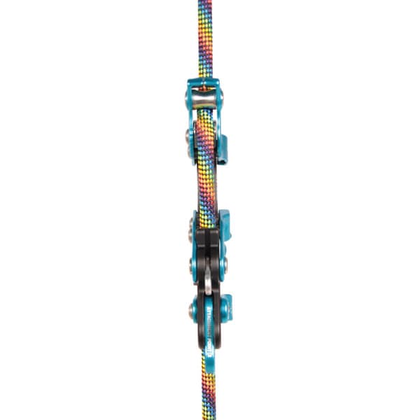 notch rope runner on climbing rope