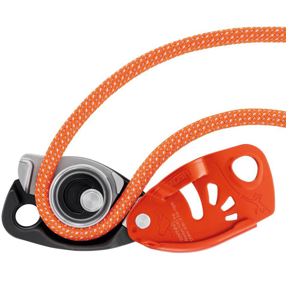 Petzl Neox Belay Device with Cam-Assisted Blocking