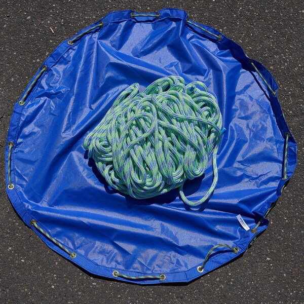 Blue Cinch Bag - Northern Seams Rope Tarp