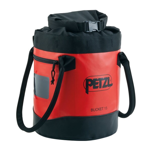 Red Petzl Rope Bucket 15l