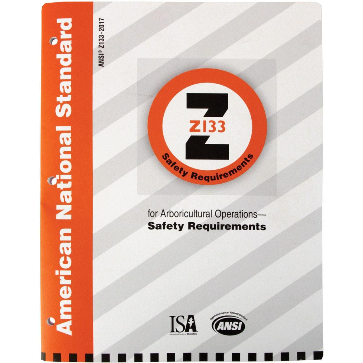 a printed copy of ANSI Z133-2017 st