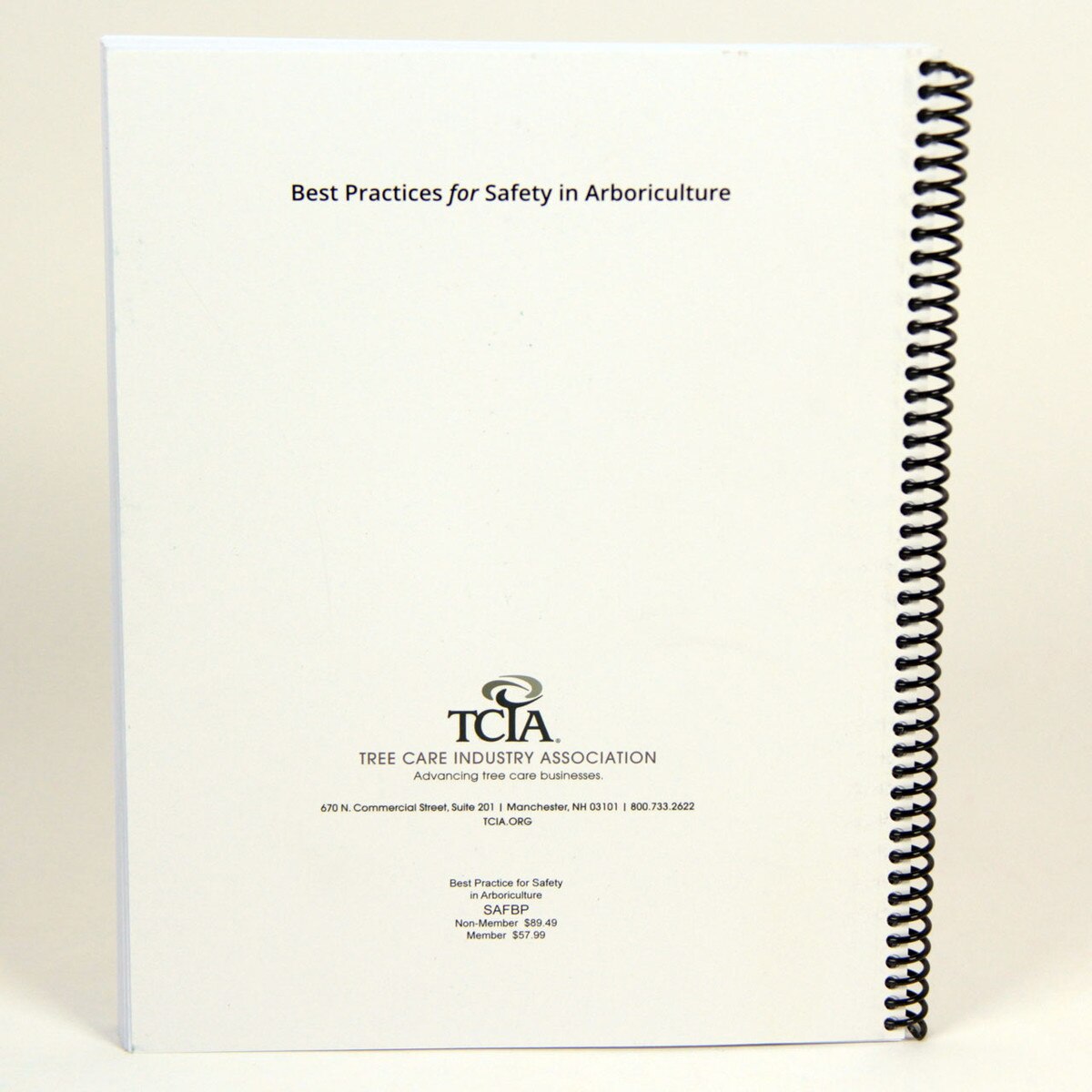 best practices for safety in arboriculture back cover