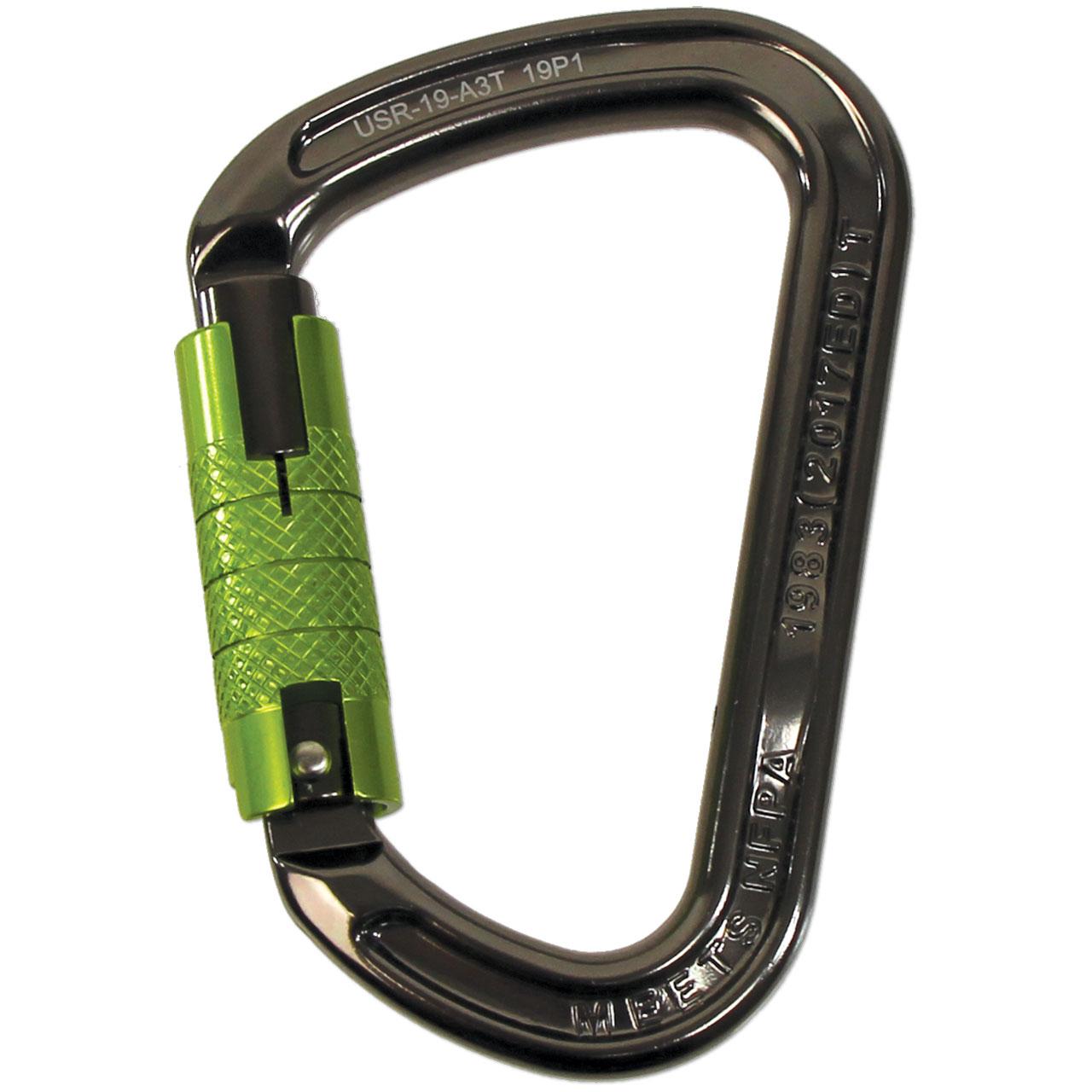 FallTech Small Steel Carabiner - Double-Locking - #8445