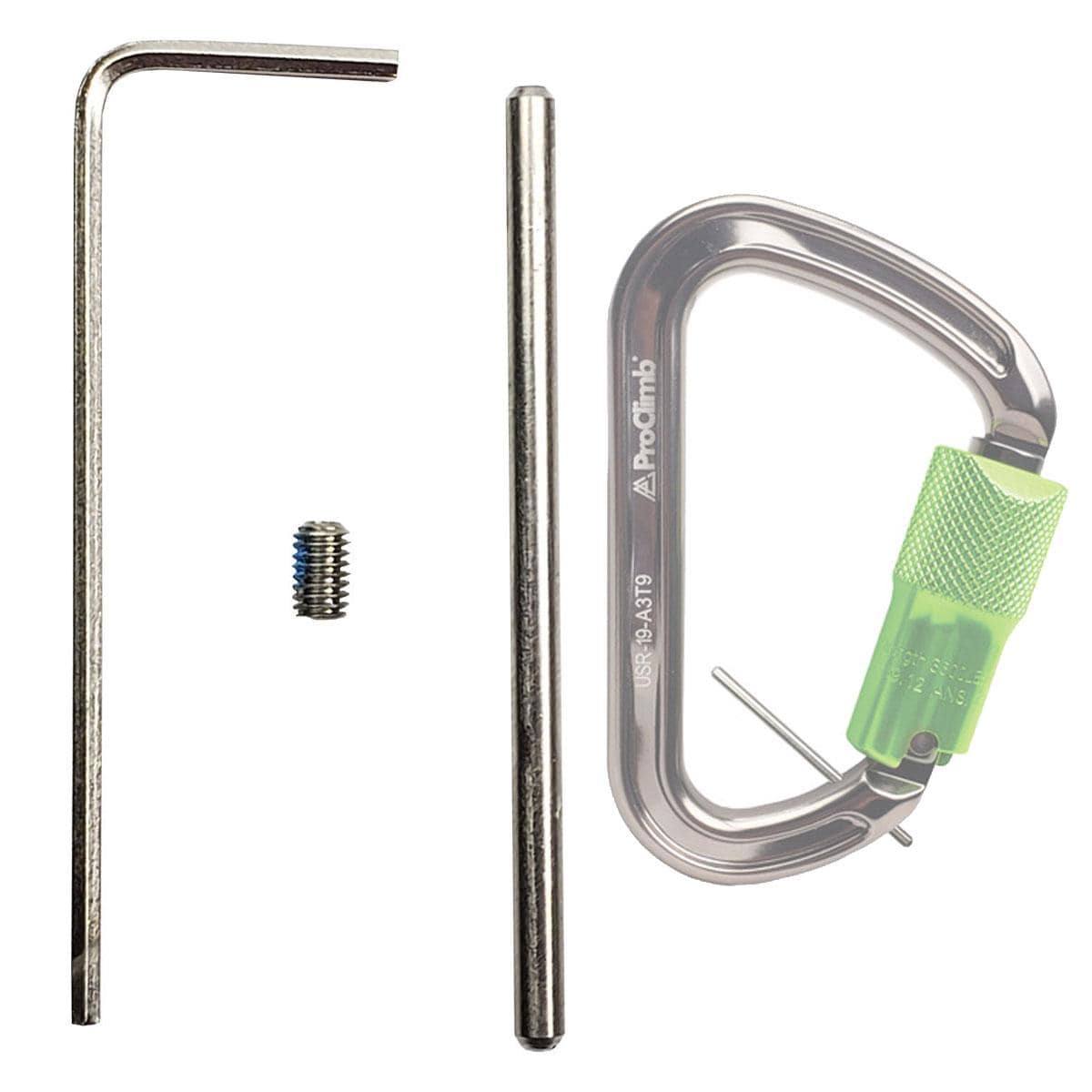 Steel Twist Lock Carabiner - 5005L2