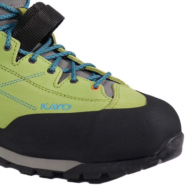 the Kayo toe is built for climbing with loop for ascender