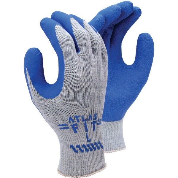 Rubber Coated Palm Gloves - Large