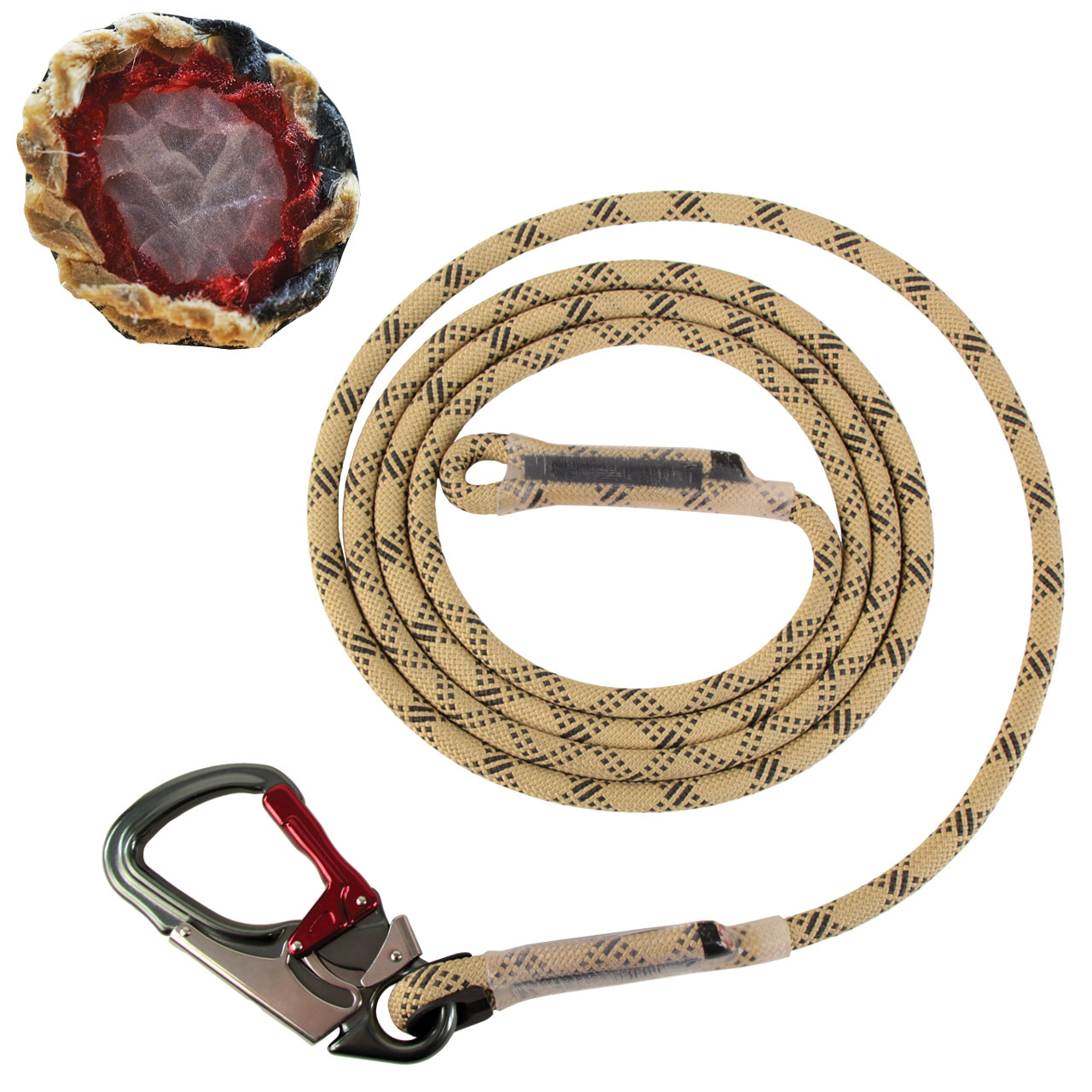Red is No Go Tree Climbing Lanyard