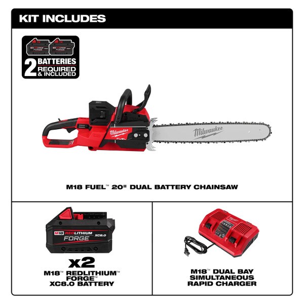 milwaukee 20 inch chainsaw