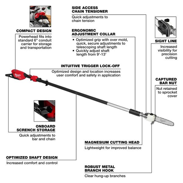 M18 Fuel Telescoping Pole Saw