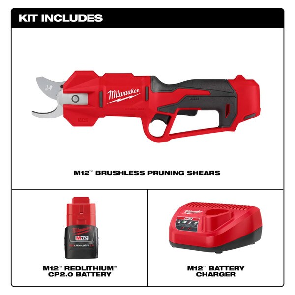 milwaukee pruning shears kit