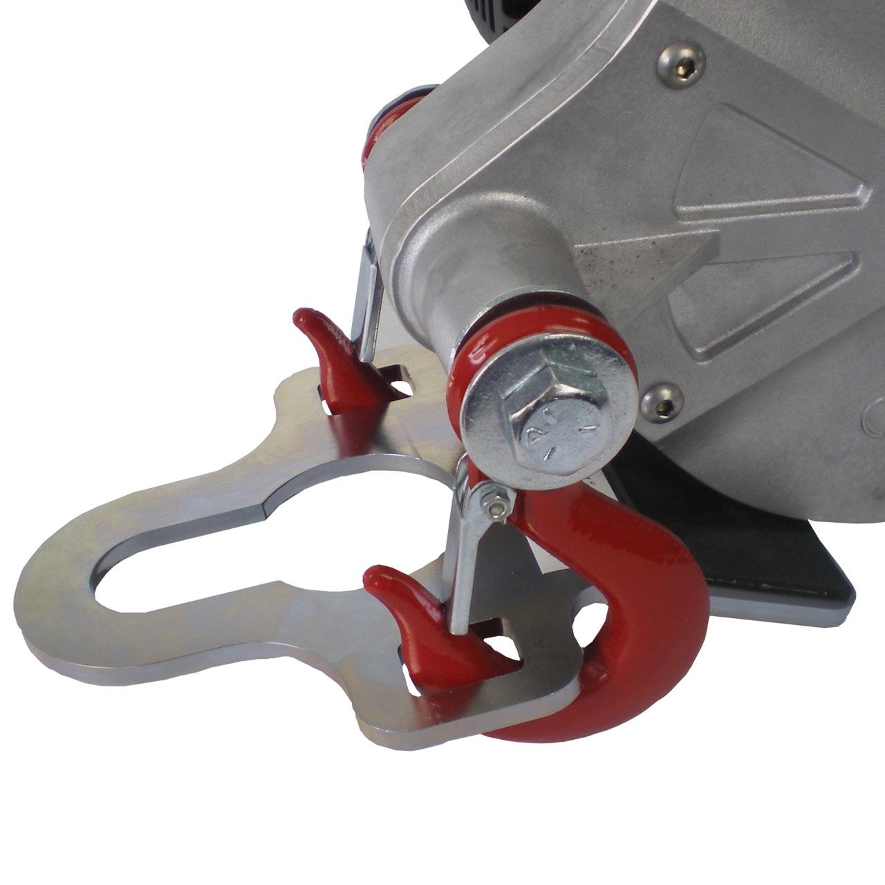 portable winch hitch plate