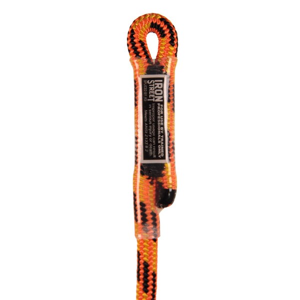 a tight eye splice in blaze rope fits the carabiner perfectly