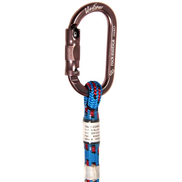 tight eye holds carabiner securely