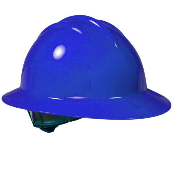 bullard full brim hard hat blue