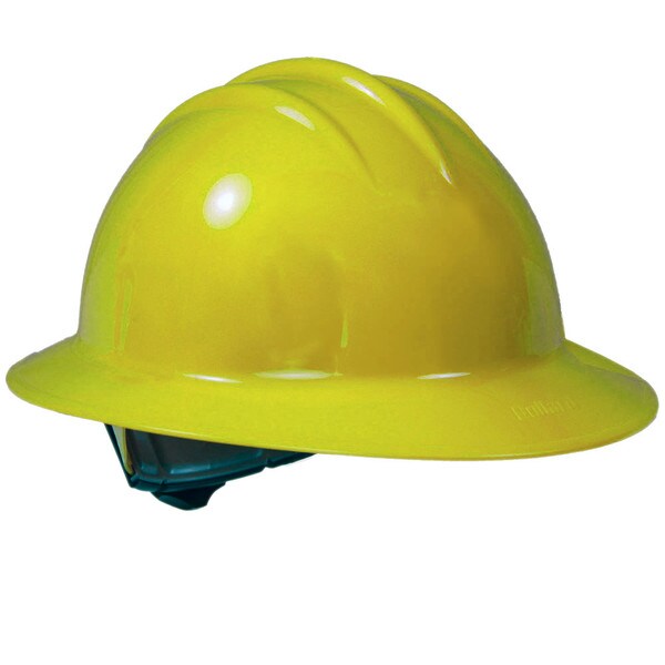 bullard full brim hard hat yellow
