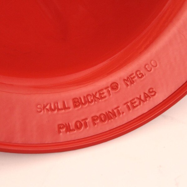 skull bucket metal hard hat