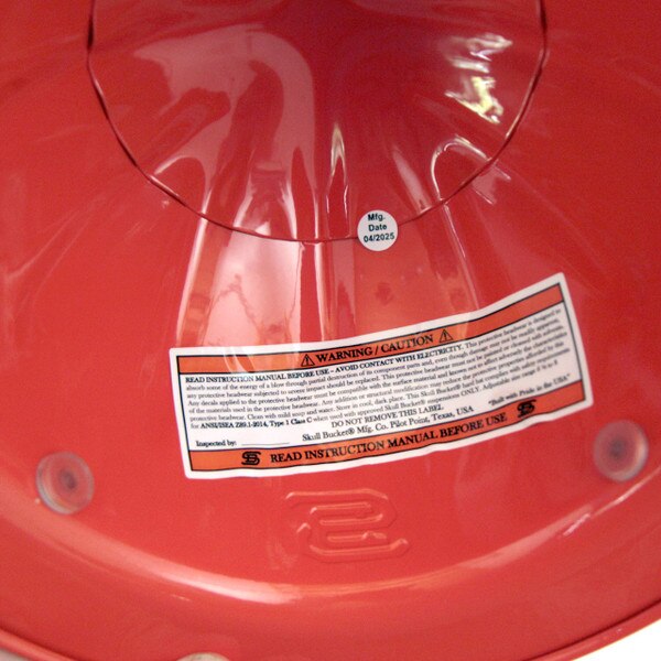 skull bucket metal hard hat