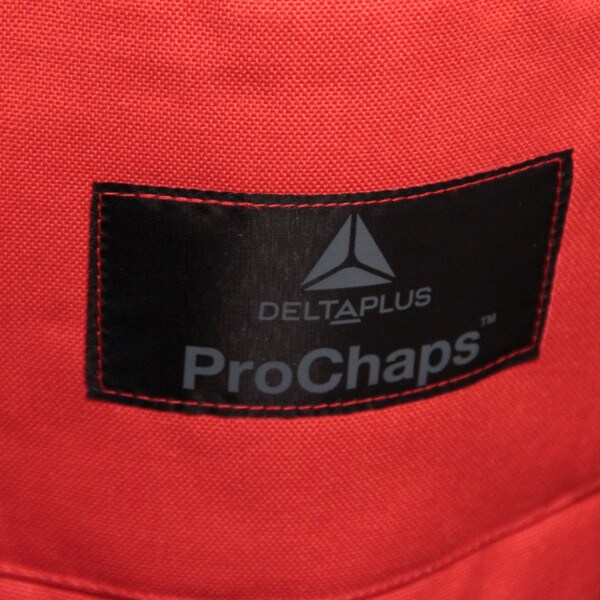 delta plus pro91 chainsaw chaps logo