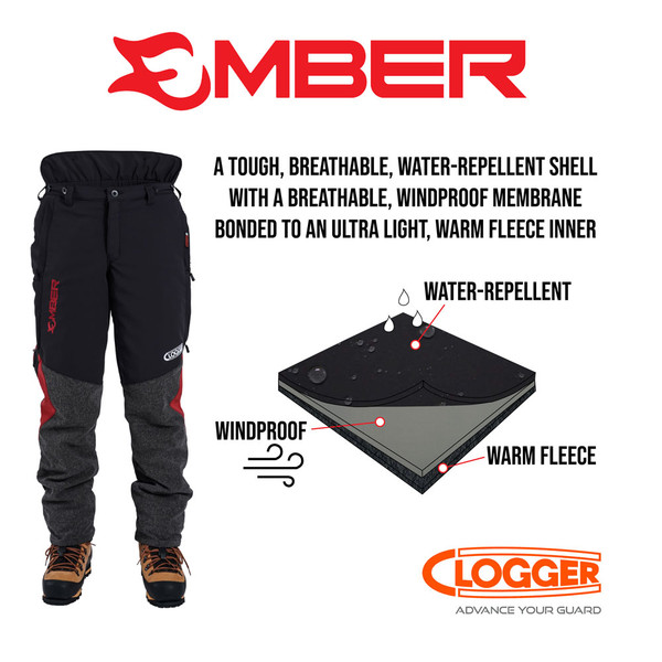 clogger ember cold weather sawpants