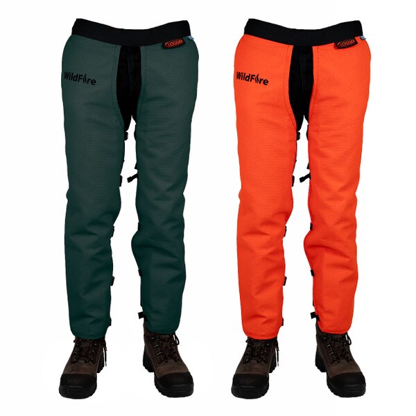 Clogger Wildfire Chaps Front View