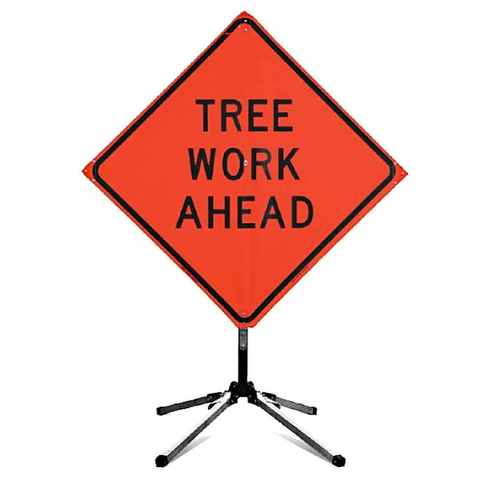 tree work ahead stand