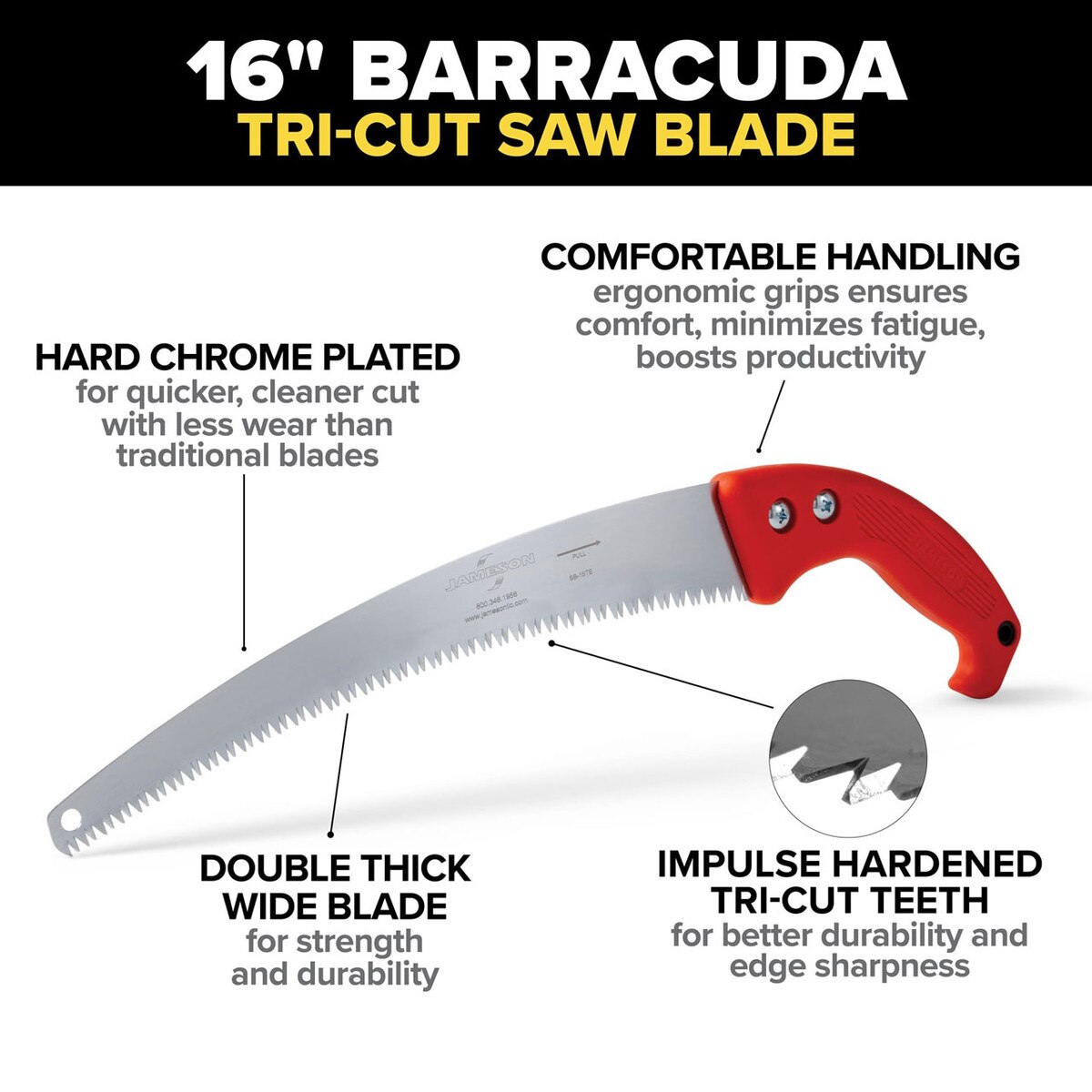 Jameson 16" Barracuda Hand Saw