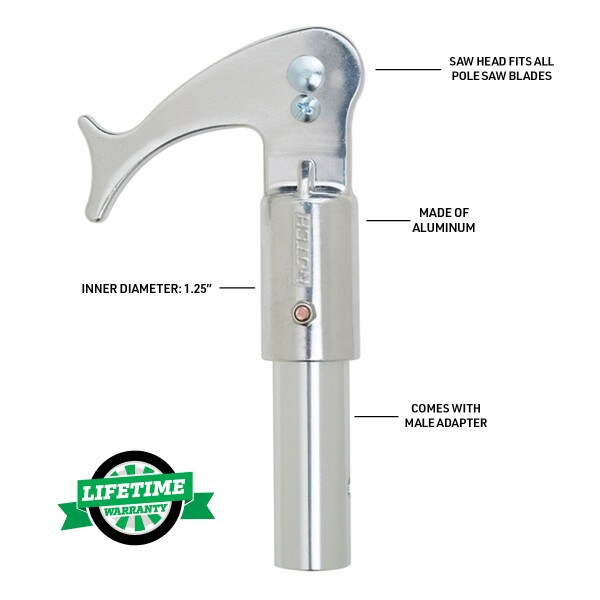 notch pole saw head