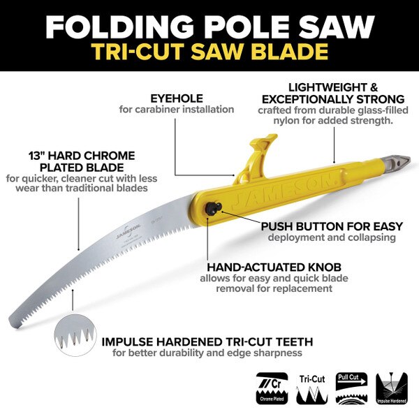 jameson folding pole saw