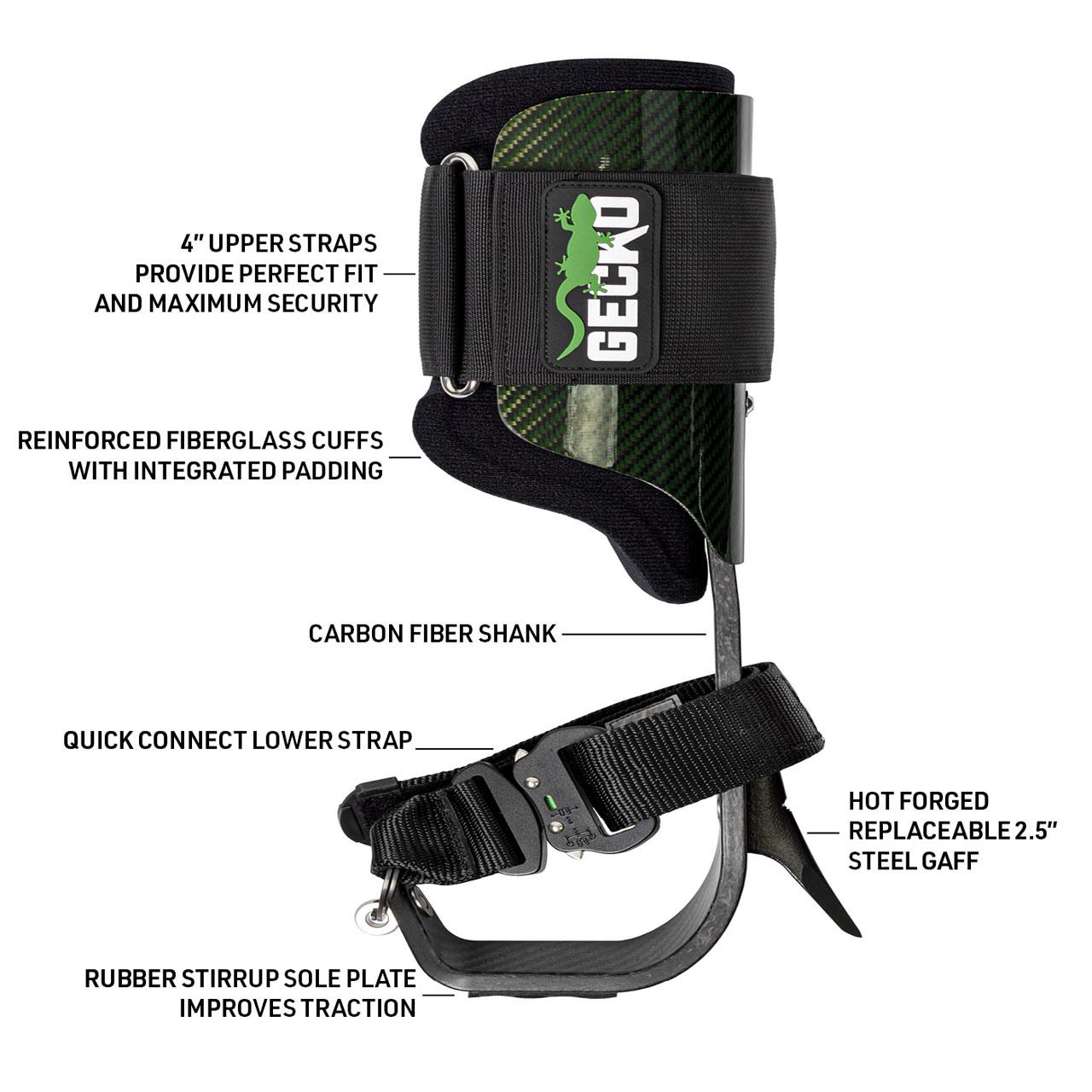 Notch Gecko Carbon Fiber 2.0 Tree Climbing Spikes