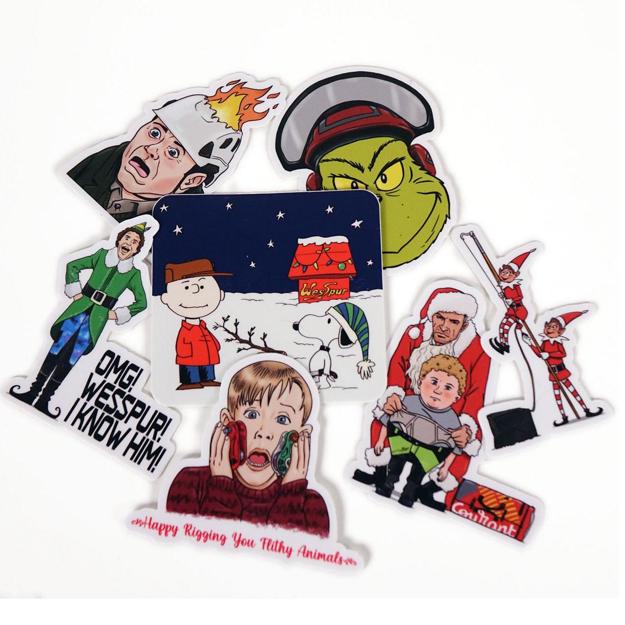 arbfiction xmas stickers