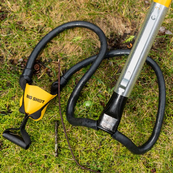 the big shot launcher head on grass
